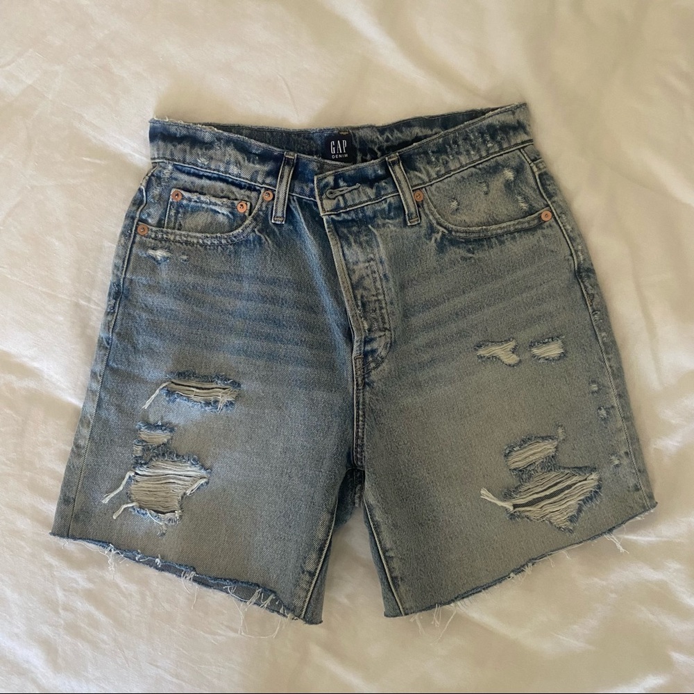 Denim Bermuda Shorts